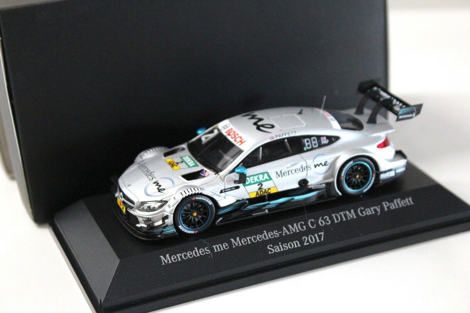 1:43 Spark Mercedes C63 AMG DTM 2017 Paffett #2 DEALER VERSION