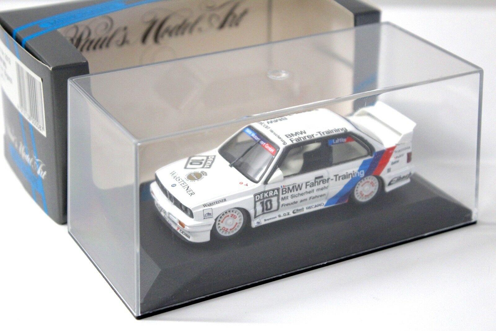 1:43 Minichamps BMW M3 E30 Laffite #10 Fahrer-Training
