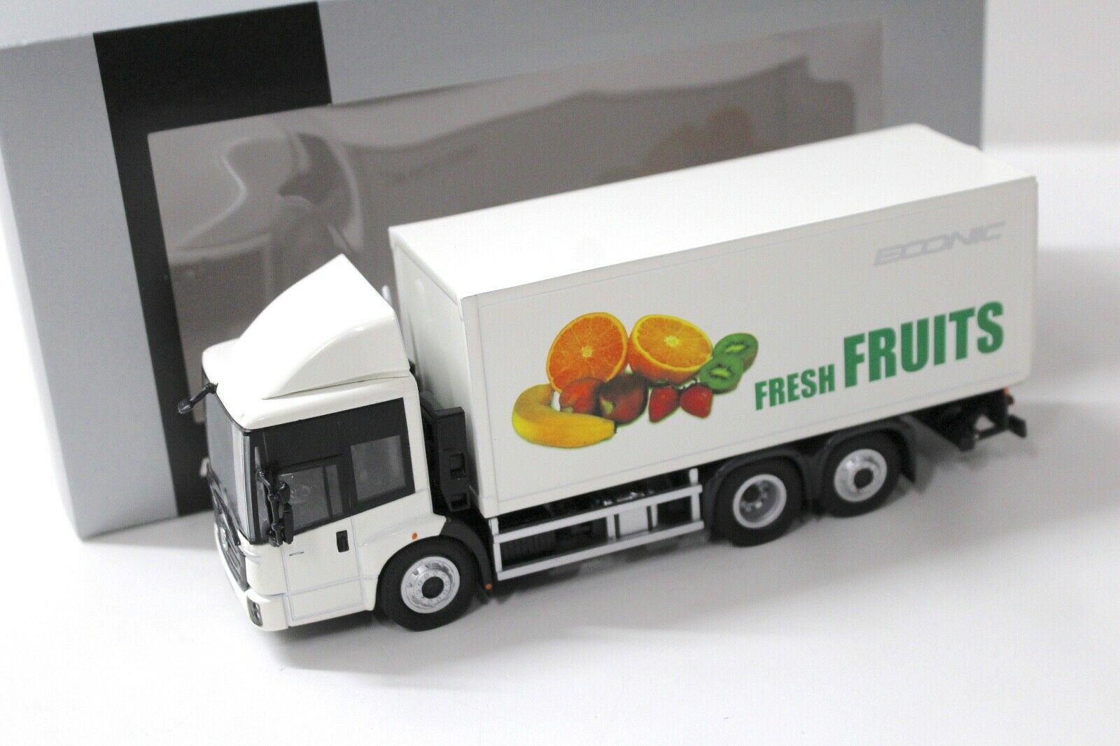 1:50 NZG Mercedes Econic Koffer Fresh Fruits DEALER VERSION