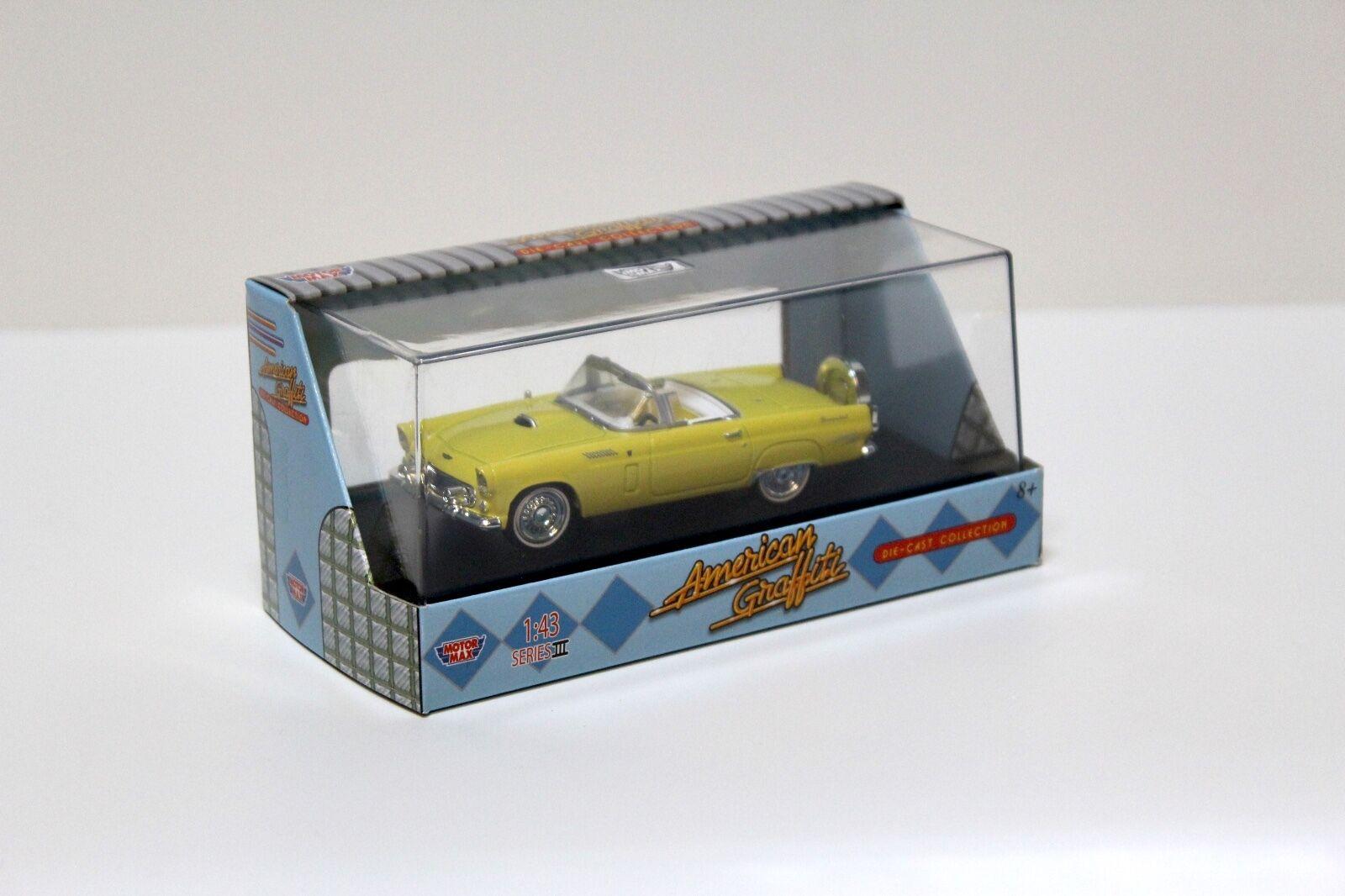 1:43 MotorMax Ford Thunderbird *American Graffiti* yellow