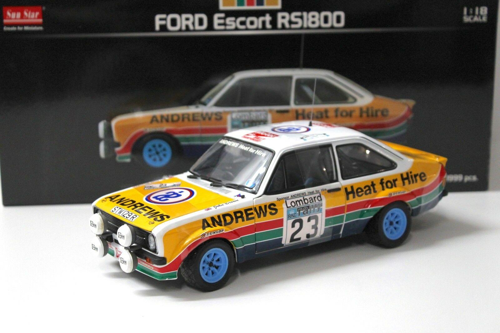 1:18 Sun Star Ford Escort RS1800 Brooks RAC GB #23