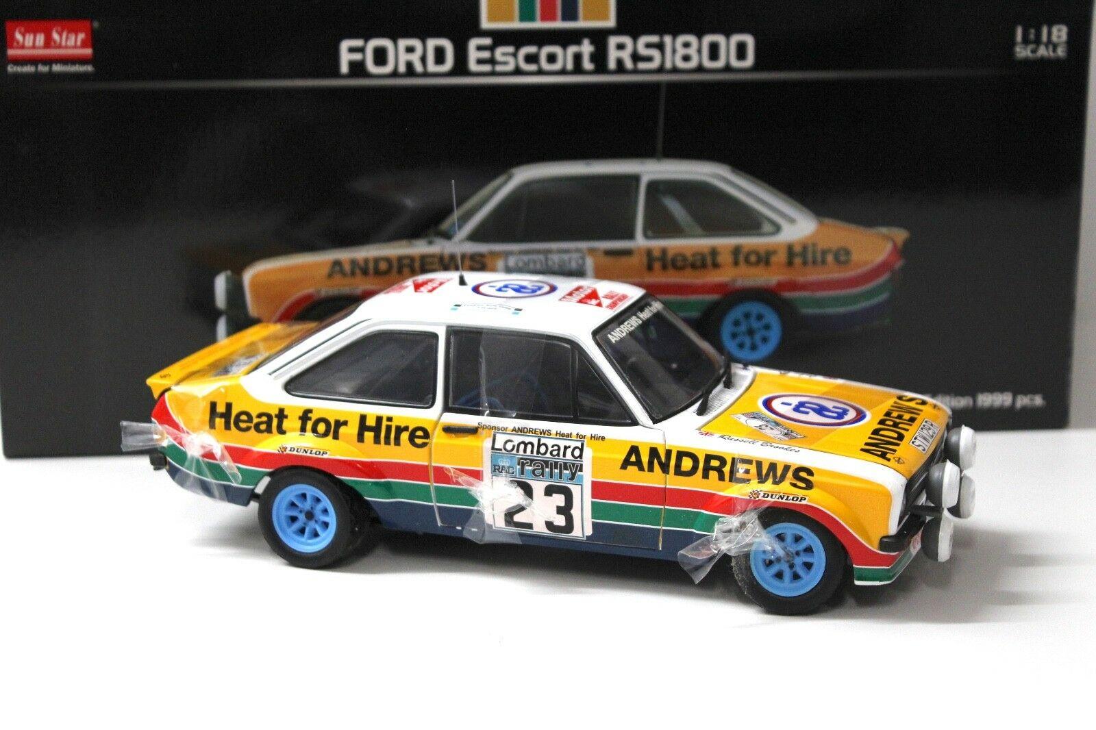 1:18 Sun Star Ford Escort RS1800 Brooks RAC GB #23