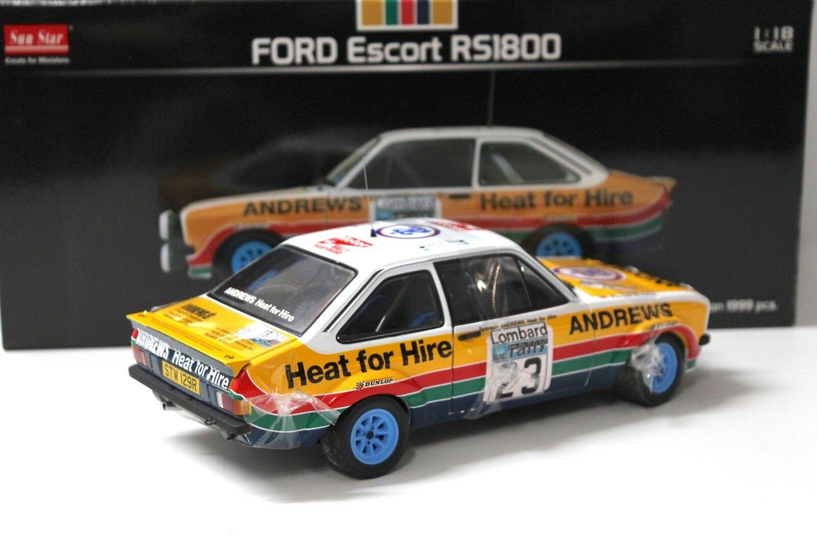 1:18 Sun Star Ford Escort RS1800 Brooks RAC GB #23