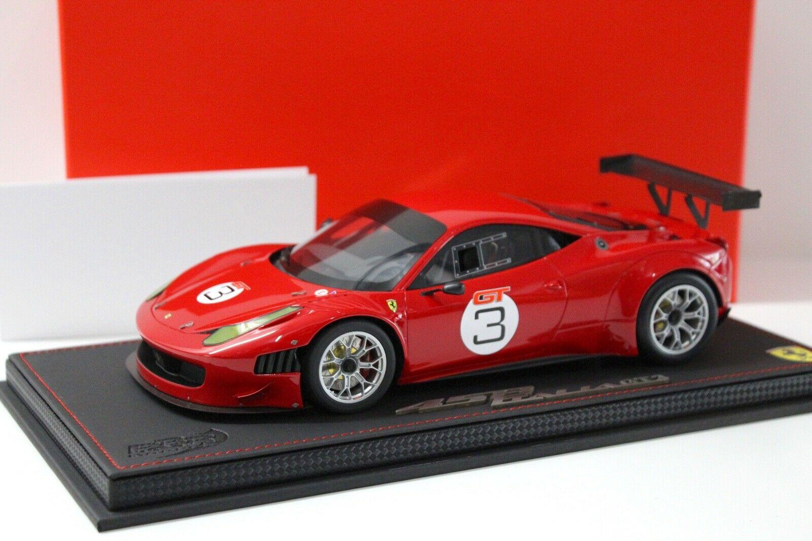 1:18 BBR Ferrari 458 Italia GT3 Rosso red #GT3