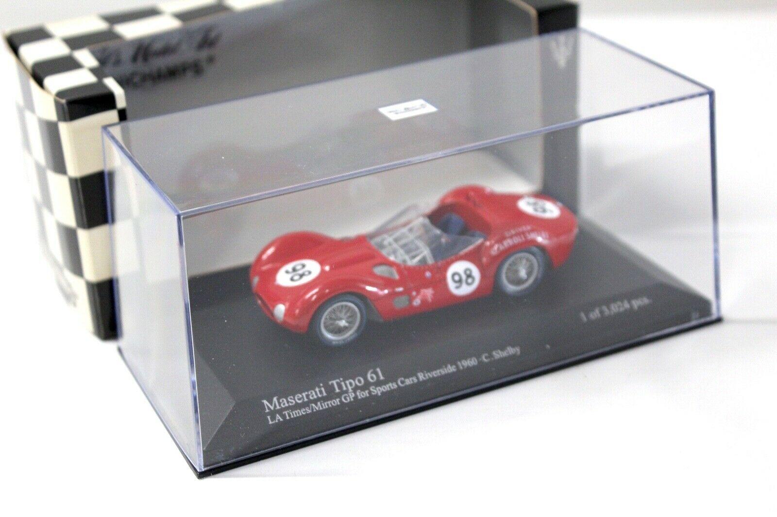 1:43 Minichamps Maserati Tipo 61 La Times C.Shelby #98