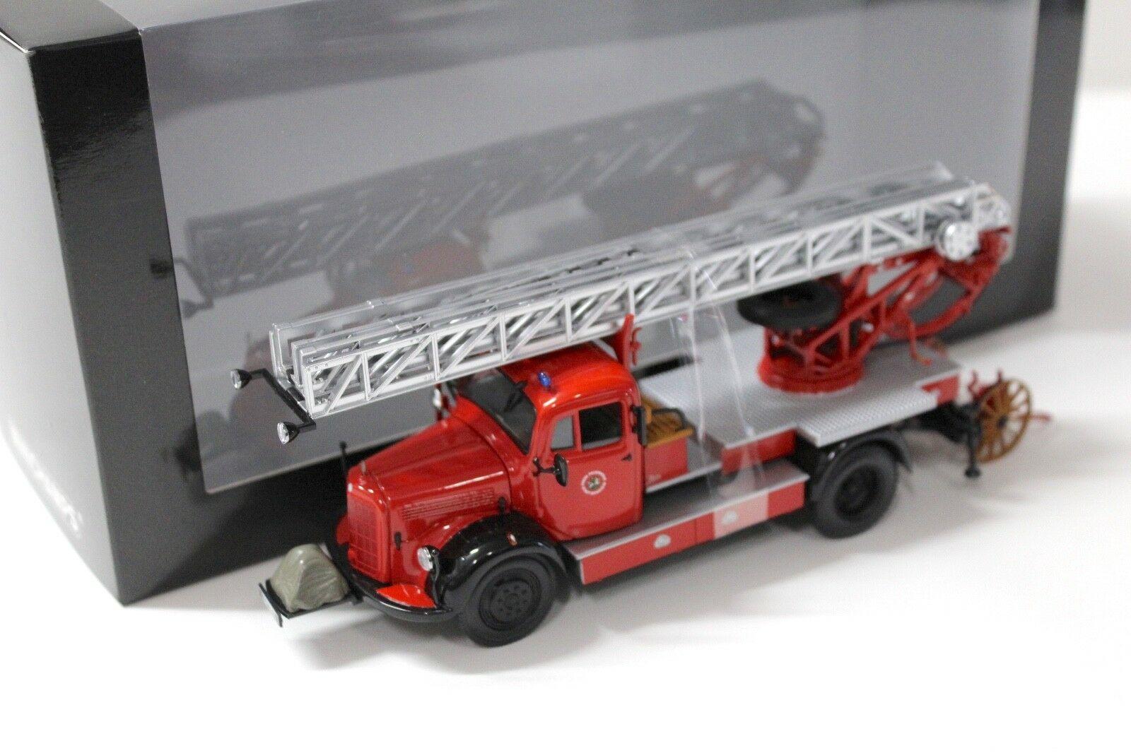 1:43 Minichamps Mercedes L3500 DL17 Feuerwehr Bensheim red/ black