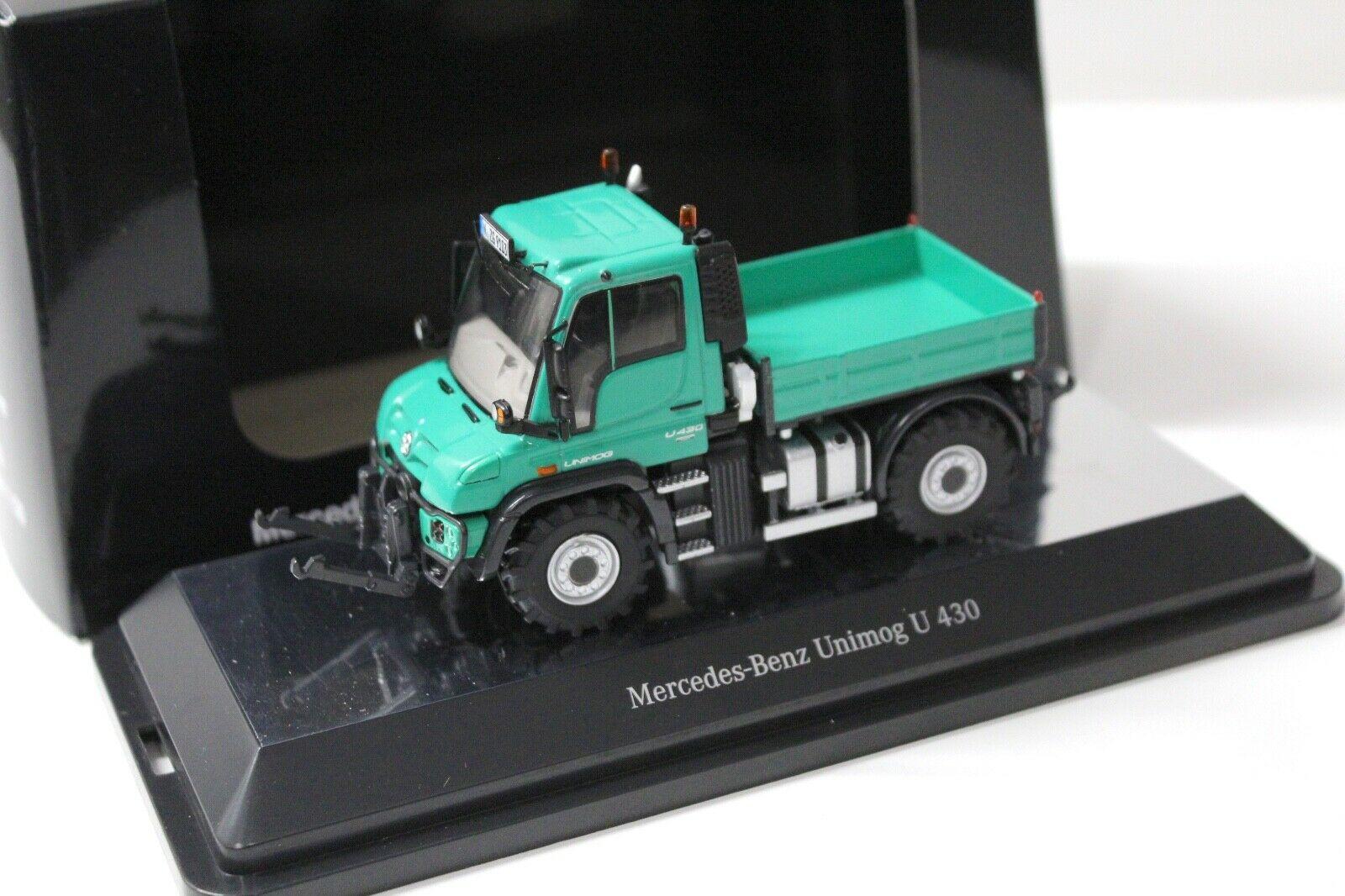 1:50 NZG Mercedes Unimog U400 U430 Agrar green