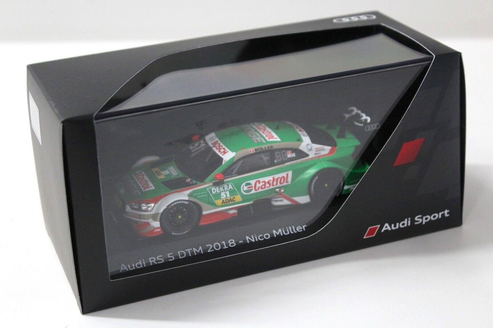 1:43 Spark Audi RS5 DTM 2018 Nico Müller #51 DEALER VERSION
