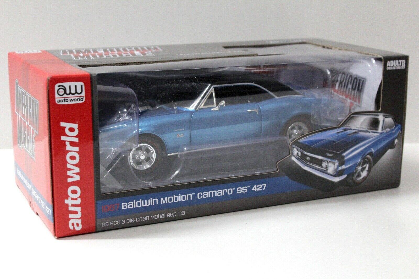 1:18 Auto World Chevrolet Camaro SS 427 Baldwin Motion blue
