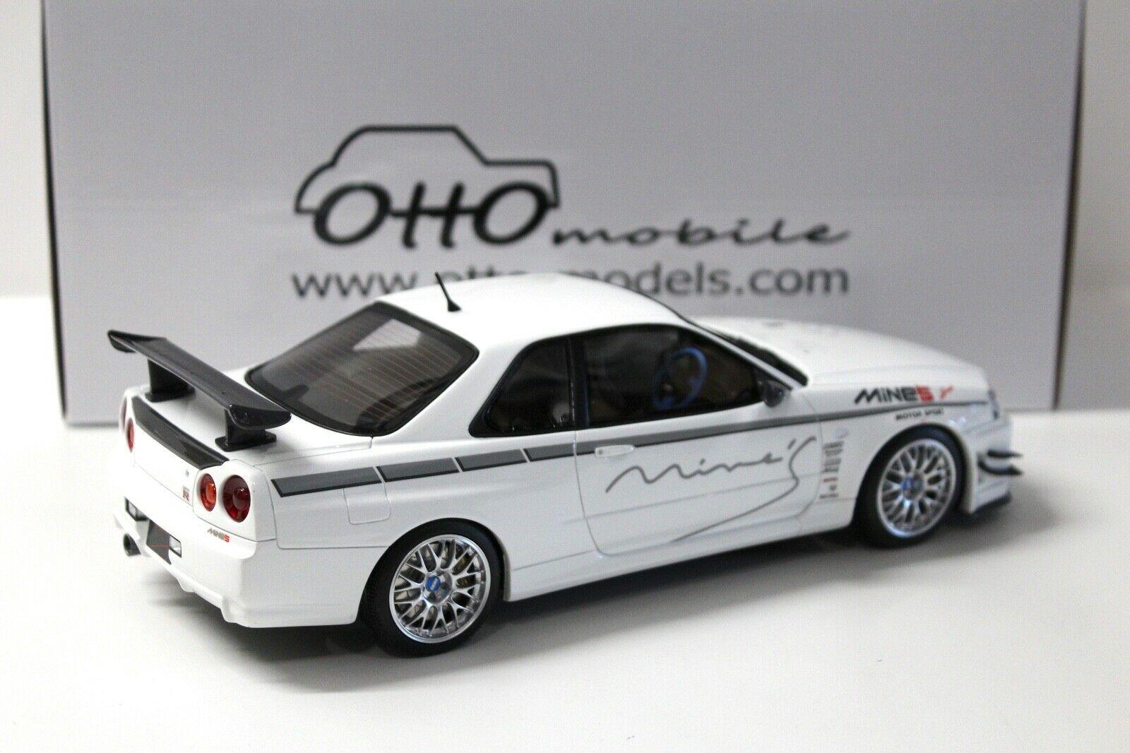 1:18 OTTO mobile OT760 Nissan Skyline GT-R R34 MineÂ´s white