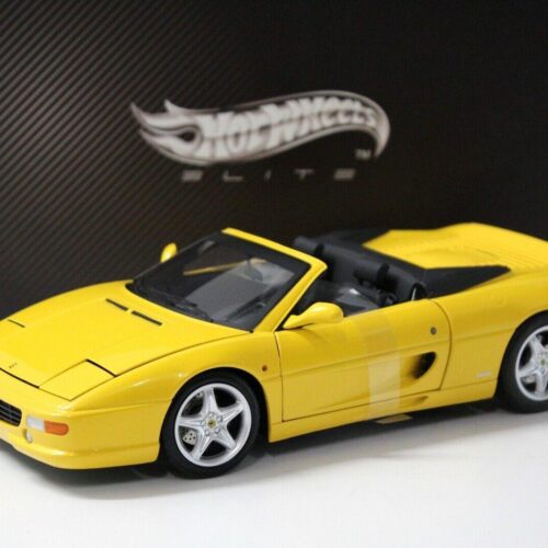 1:18 Hot Wheels Elite Ferrari F355 Spider yellow