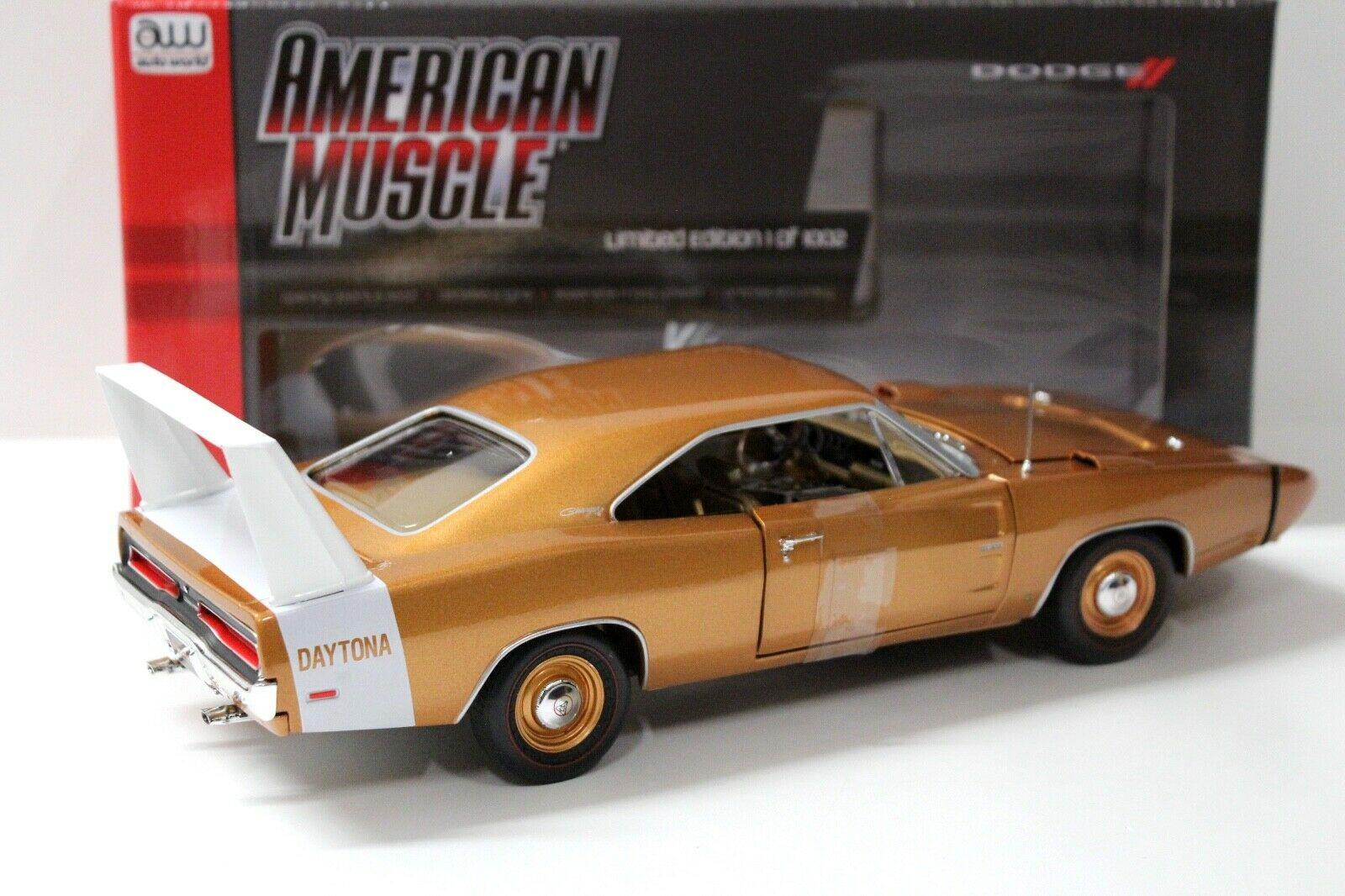 1:18 Auto World Dodge Charger Daytona 1969 gold