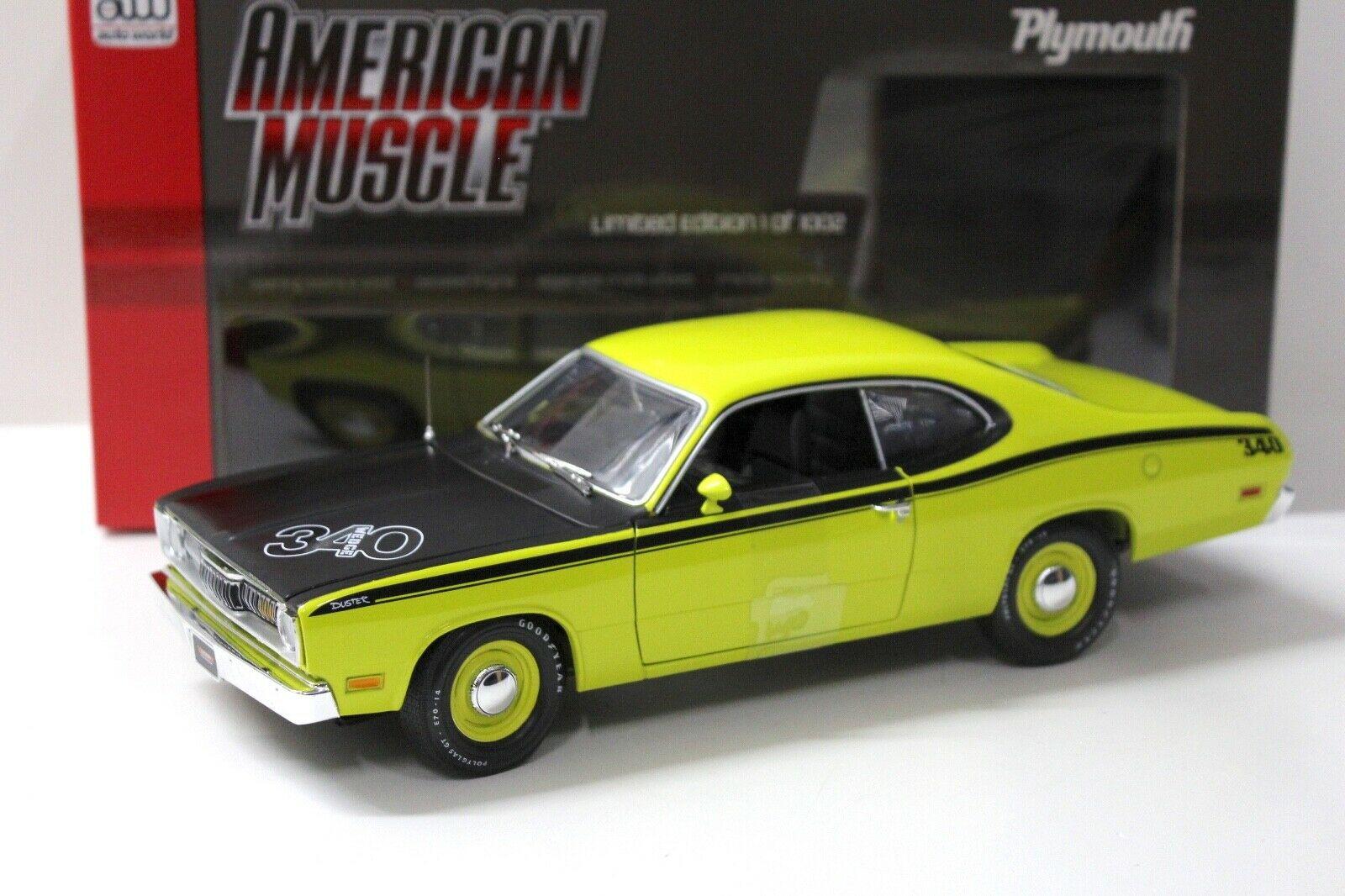 1:18 Auto World Plymouth Duster 340 light green/ black