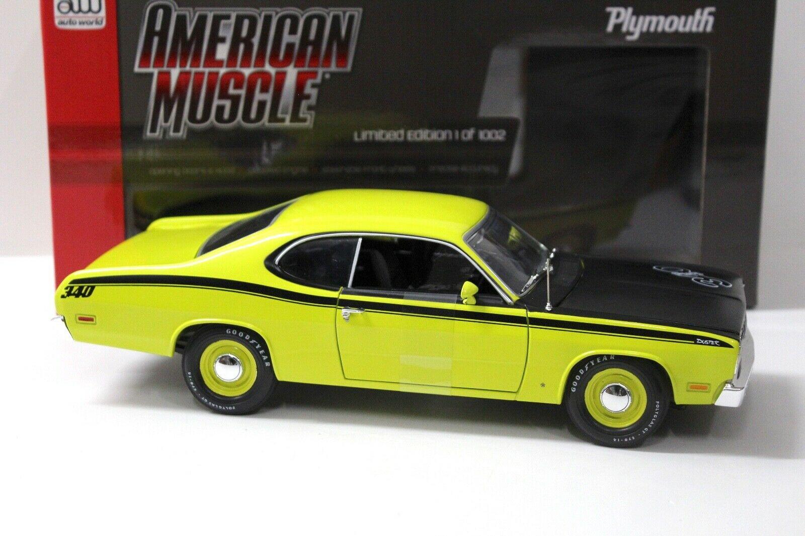 1:18 Auto World Plymouth Duster 340 light green/ black