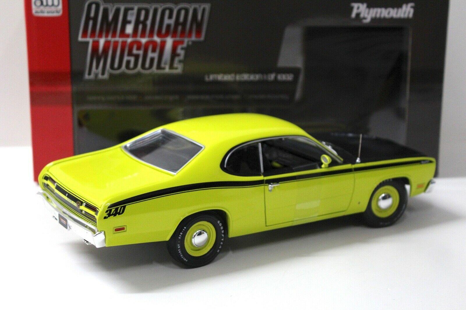 1:18 Auto World Plymouth Duster 340 light green/ black