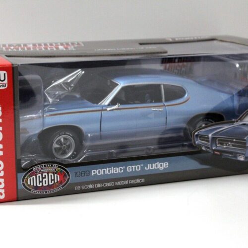 1:18 Auto World Pontiac GTO JUDGE 1969 blue MCACN