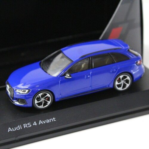 1:43 Spark Audi RS4 Avant B9 Nogaro blue DEALER VERSION