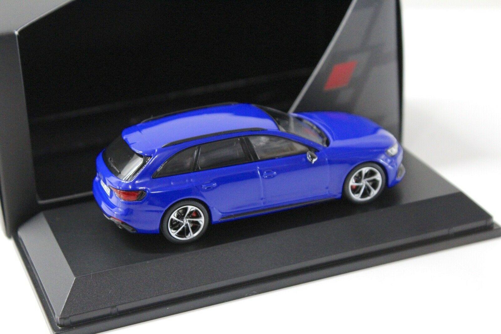 1:43 Spark Audi RS4 Avant B9 Nogaro blue DEALER VERSION