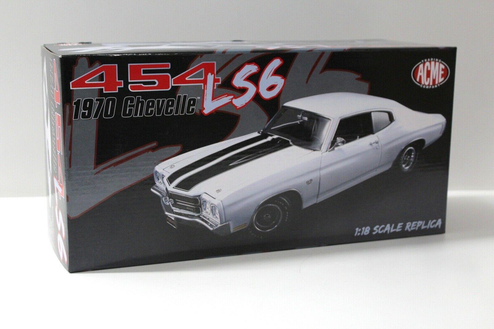1:18 ACME Chevrolet Chevelle 454 LS6 Coupe white