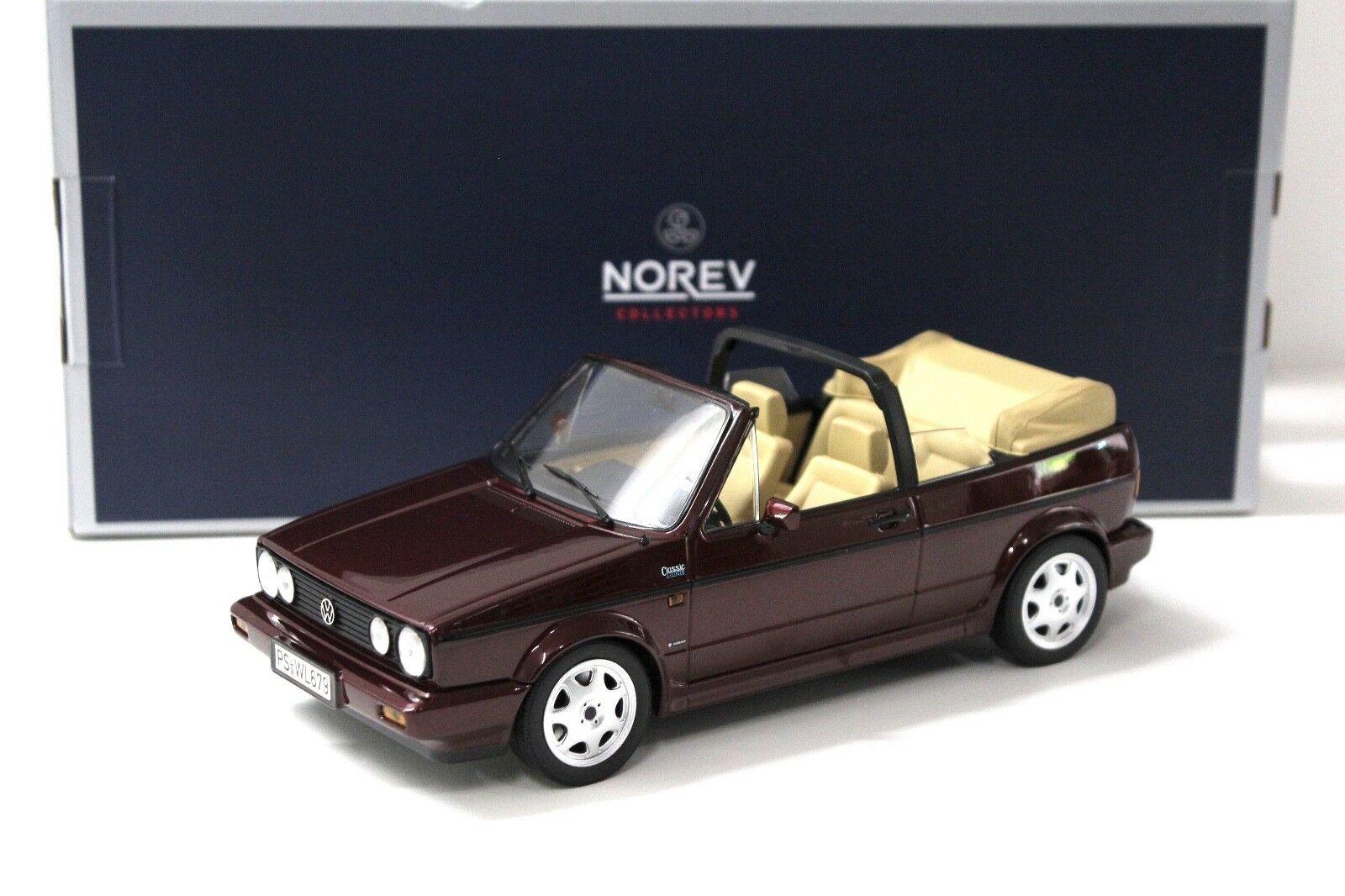 1:18 Norev VW Golf MKI 1 Cabrio Classic Line dark red