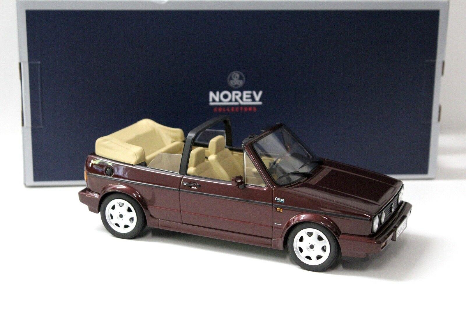 1:18 Norev VW Golf MKI 1 Cabrio Classic Line dark red