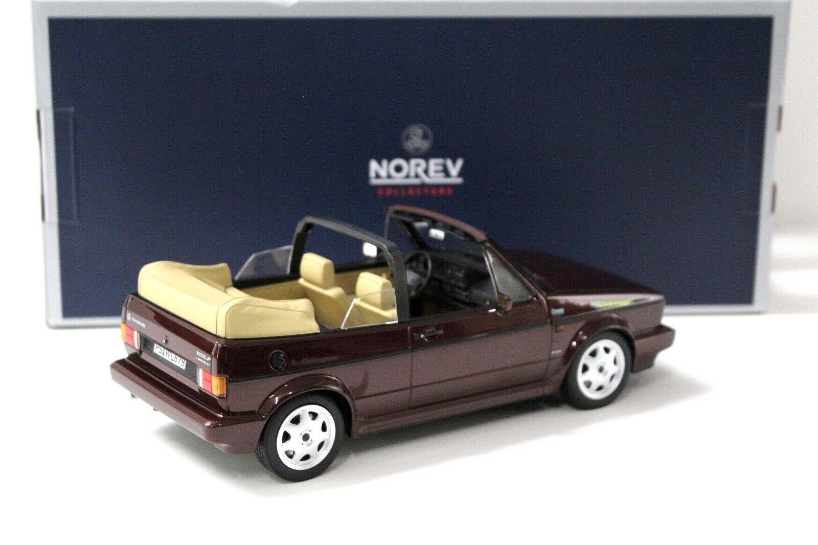 1:18 Norev VW Golf MKI 1 Cabrio Classic Line dark red