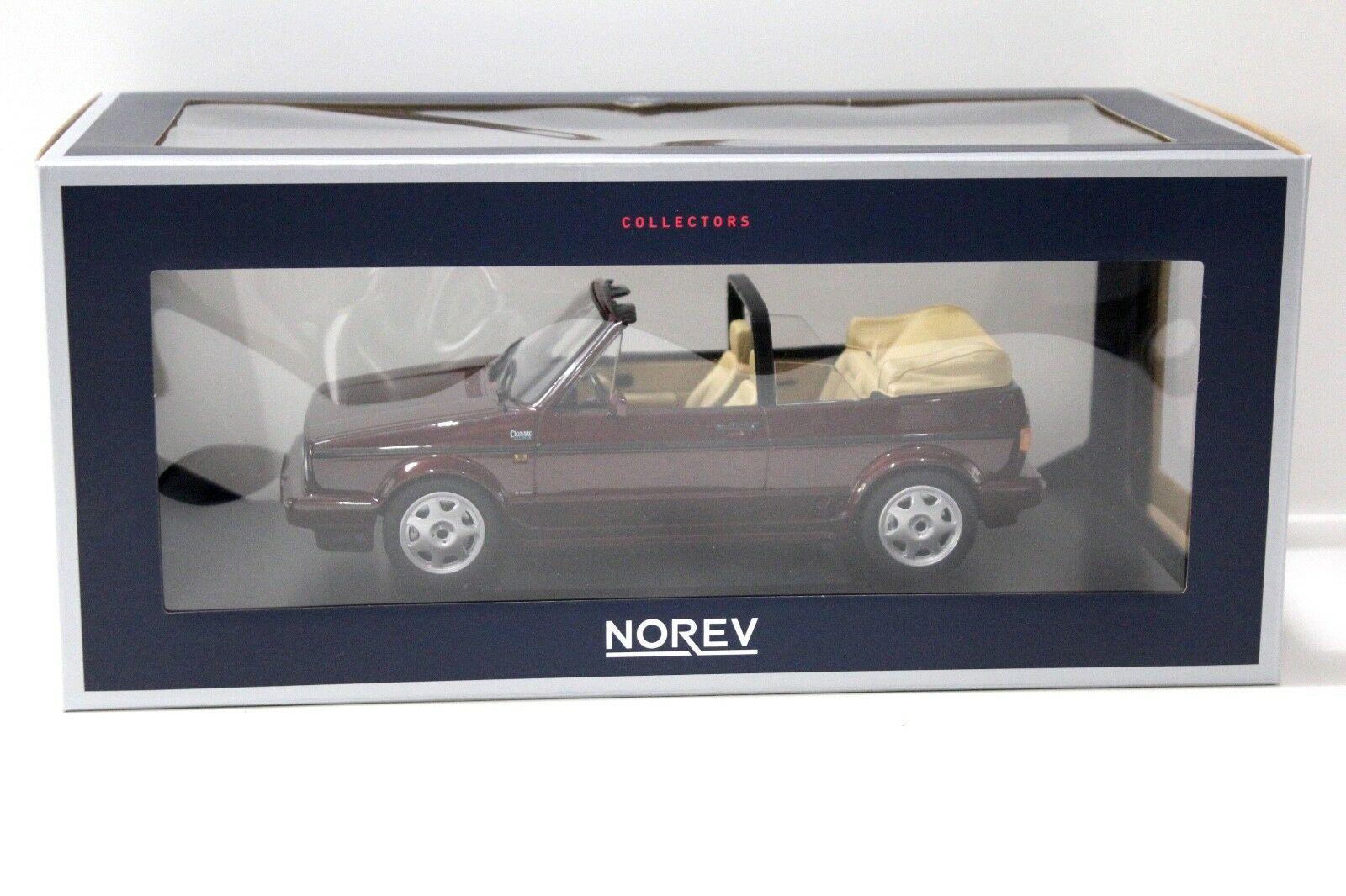 1:18 Norev VW Golf MKI 1 Cabrio Classic Line dark red