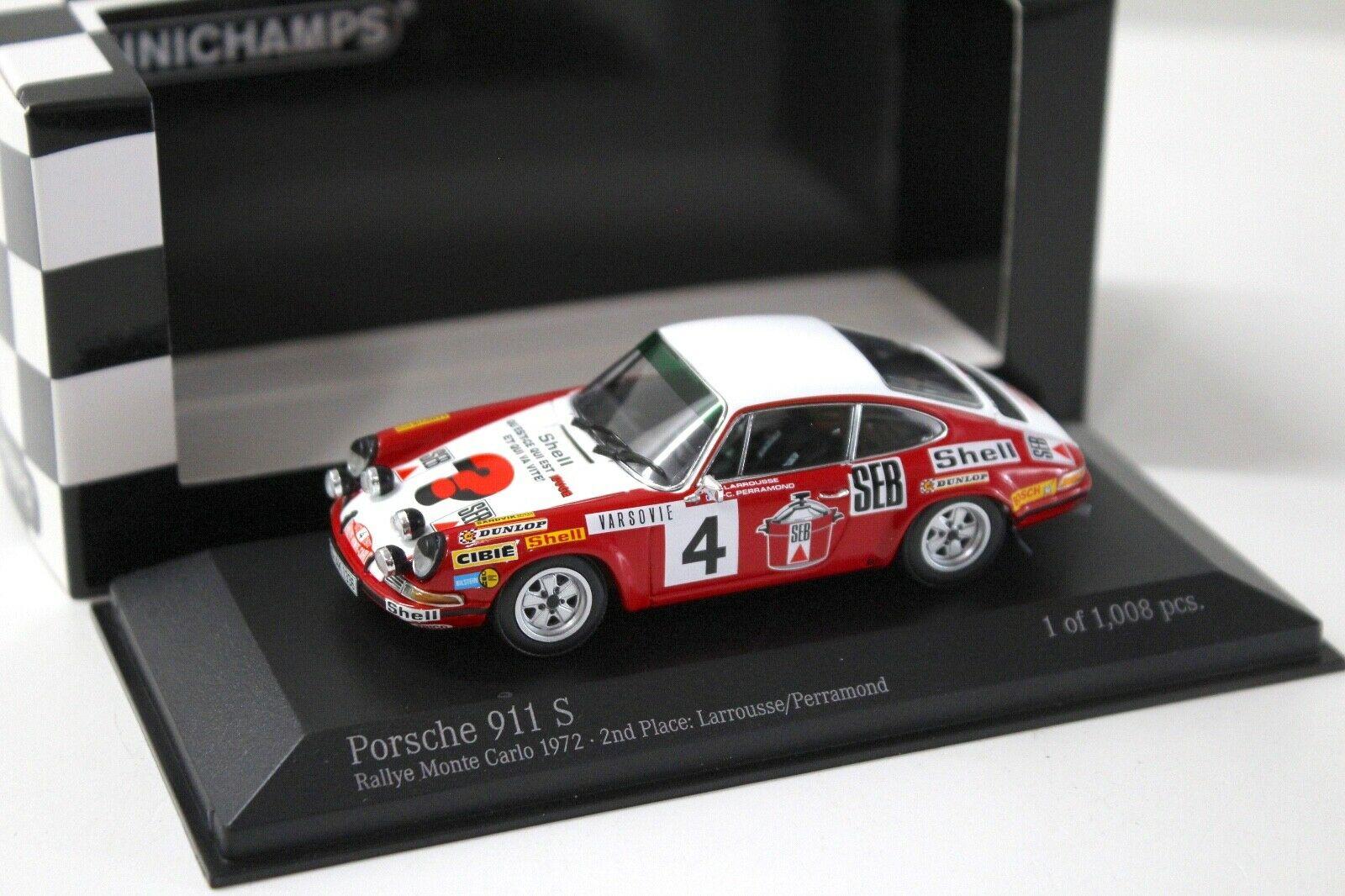 1:43 Minichamps Porsche 911 S Rallye Monte Carlo 1972 #4 red