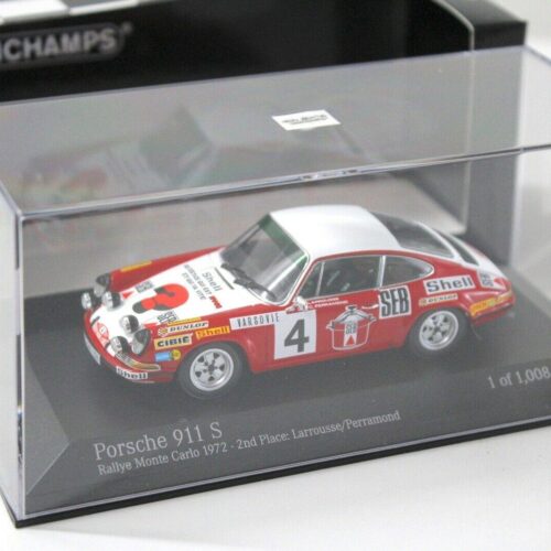 1:43 Minichamps Porsche 911 S Rallye Monte Carlo 1972 #4 red