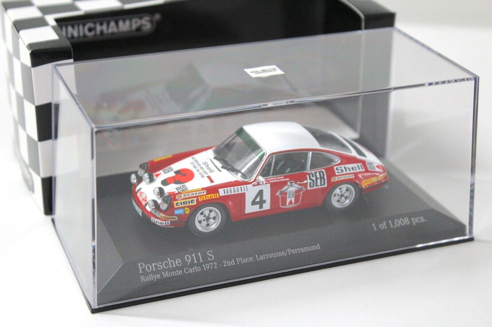 1:43 Minichamps Porsche 911 S Rallye Monte Carlo 1972 #4 red