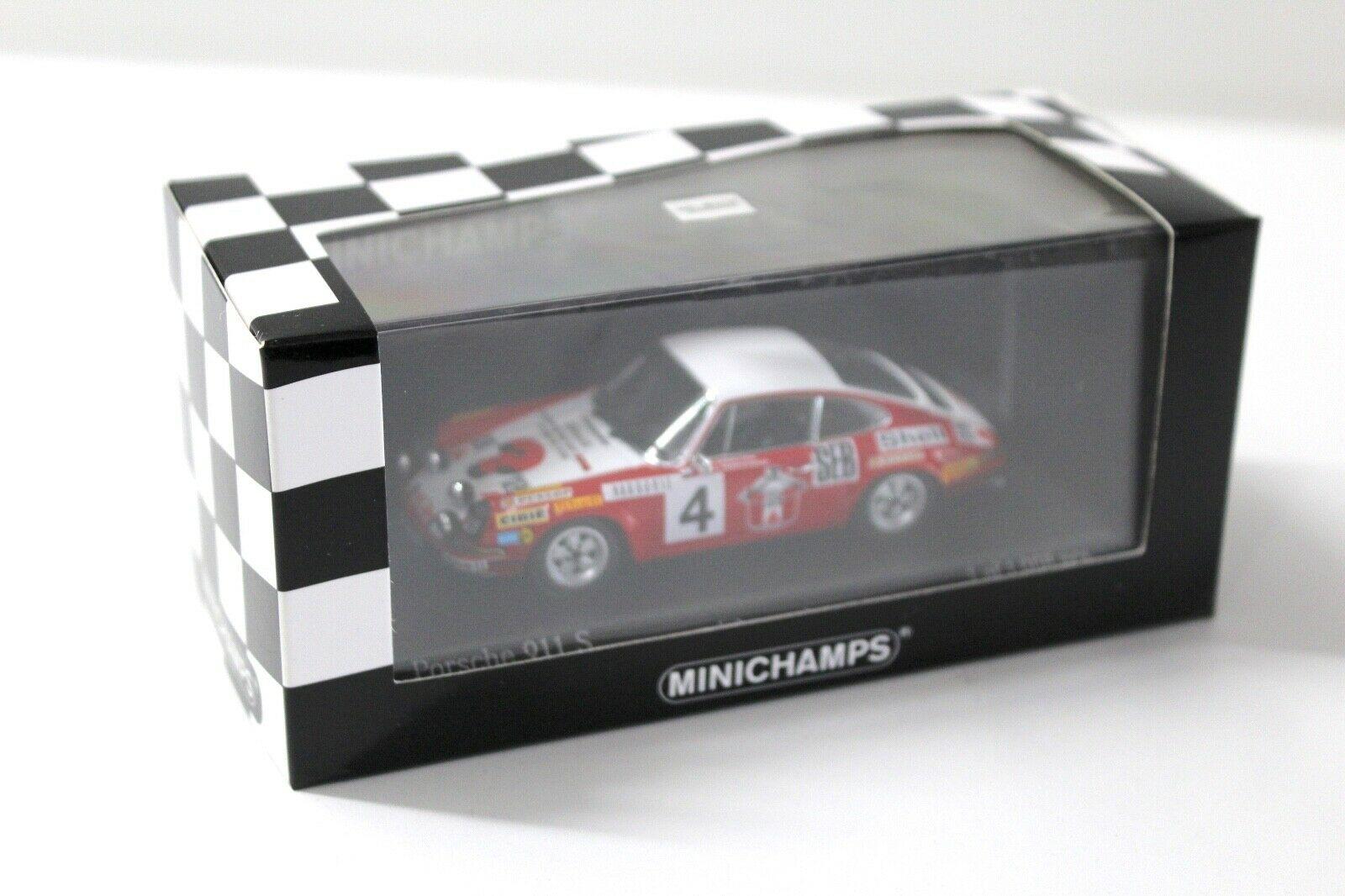 1:43 Minichamps Porsche 911 S Rallye Monte Carlo 1972 #4 red