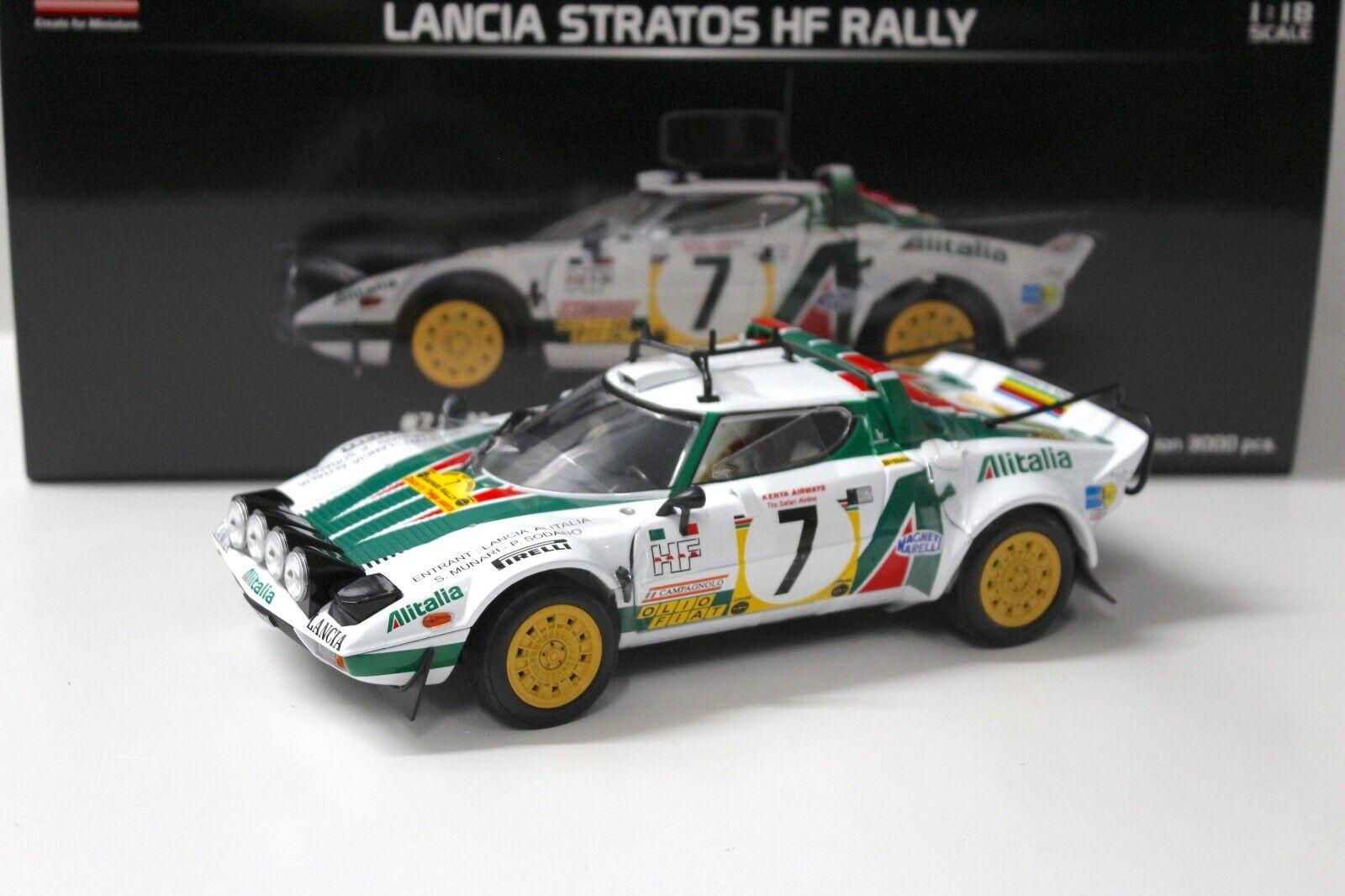 1:18 SunStar Lancia Stratos HF Safari Rally 3rd Place #7