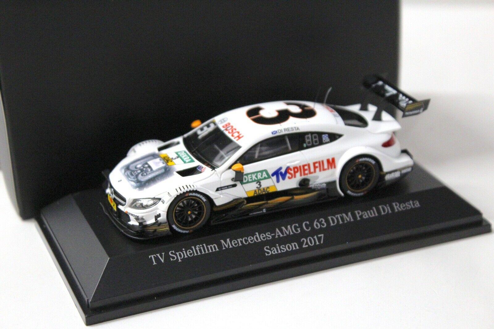 1:43 Spark Mercedes C63 AMG DTM 2017 Di Resta #3 DEALER VERSION