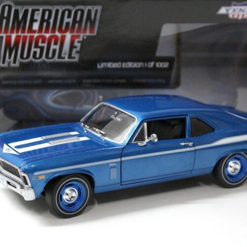 1:18 Auto World Chevrolet Nova Yenko 1969 blue