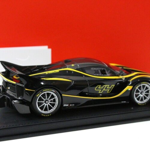 1:18 BBR Ferrari FXXK Evo Nero Stellato Car No. #44 black/ yellow