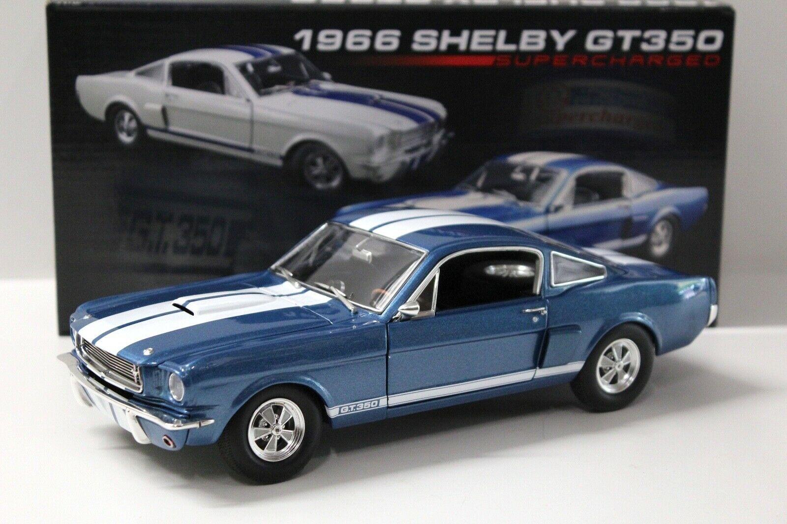 1:18 ACME Mustang Shelby GT350 Supercharged Coupe blue 1966