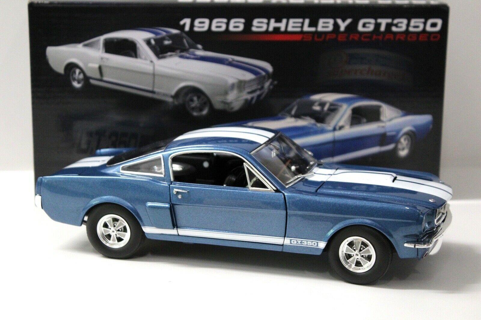 1:18 ACME Mustang Shelby GT350 Supercharged Coupe blue 1966