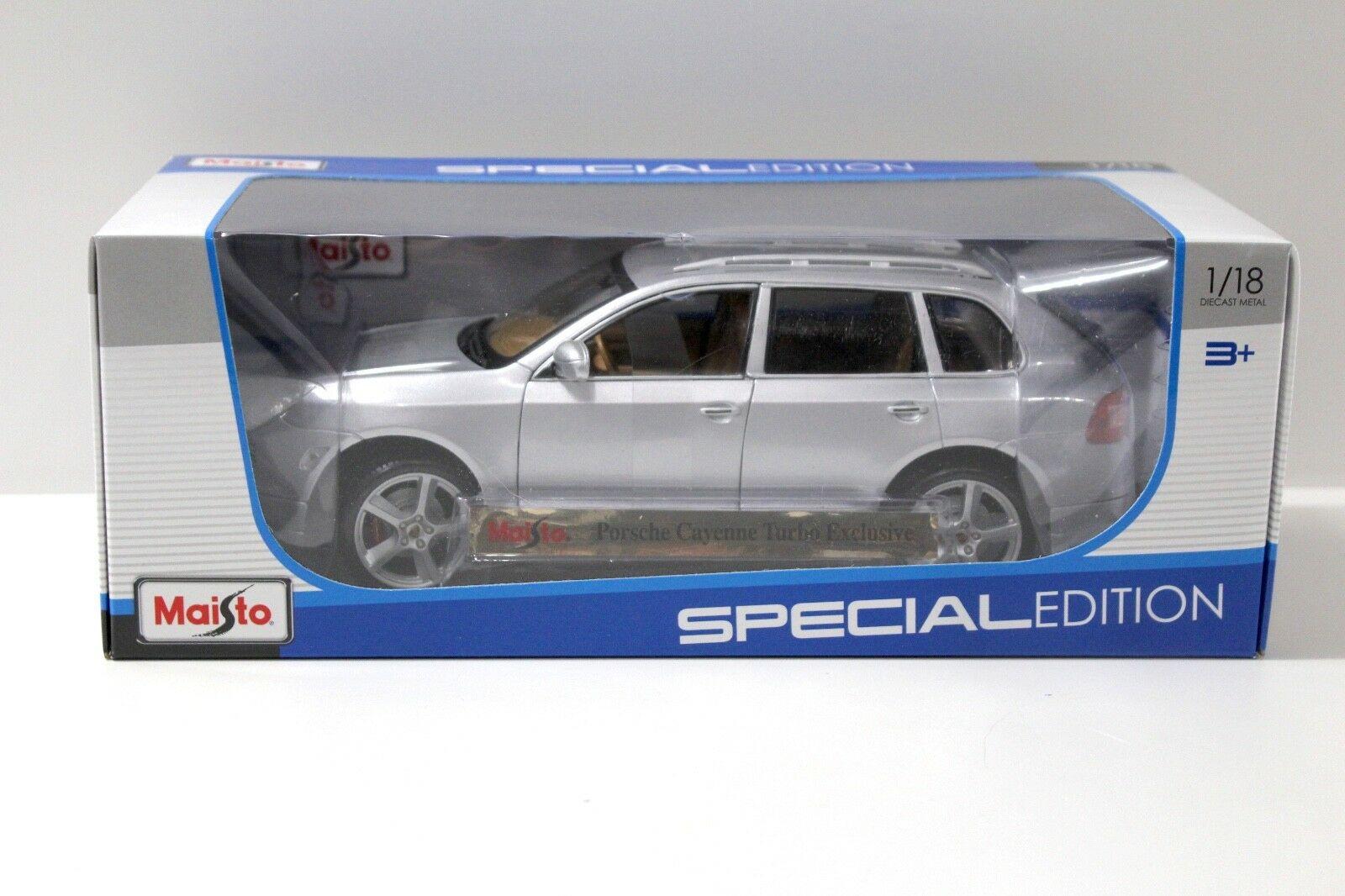 1:18 Maisto Porsche Cayenne Turbo EXCLUSIVE silver