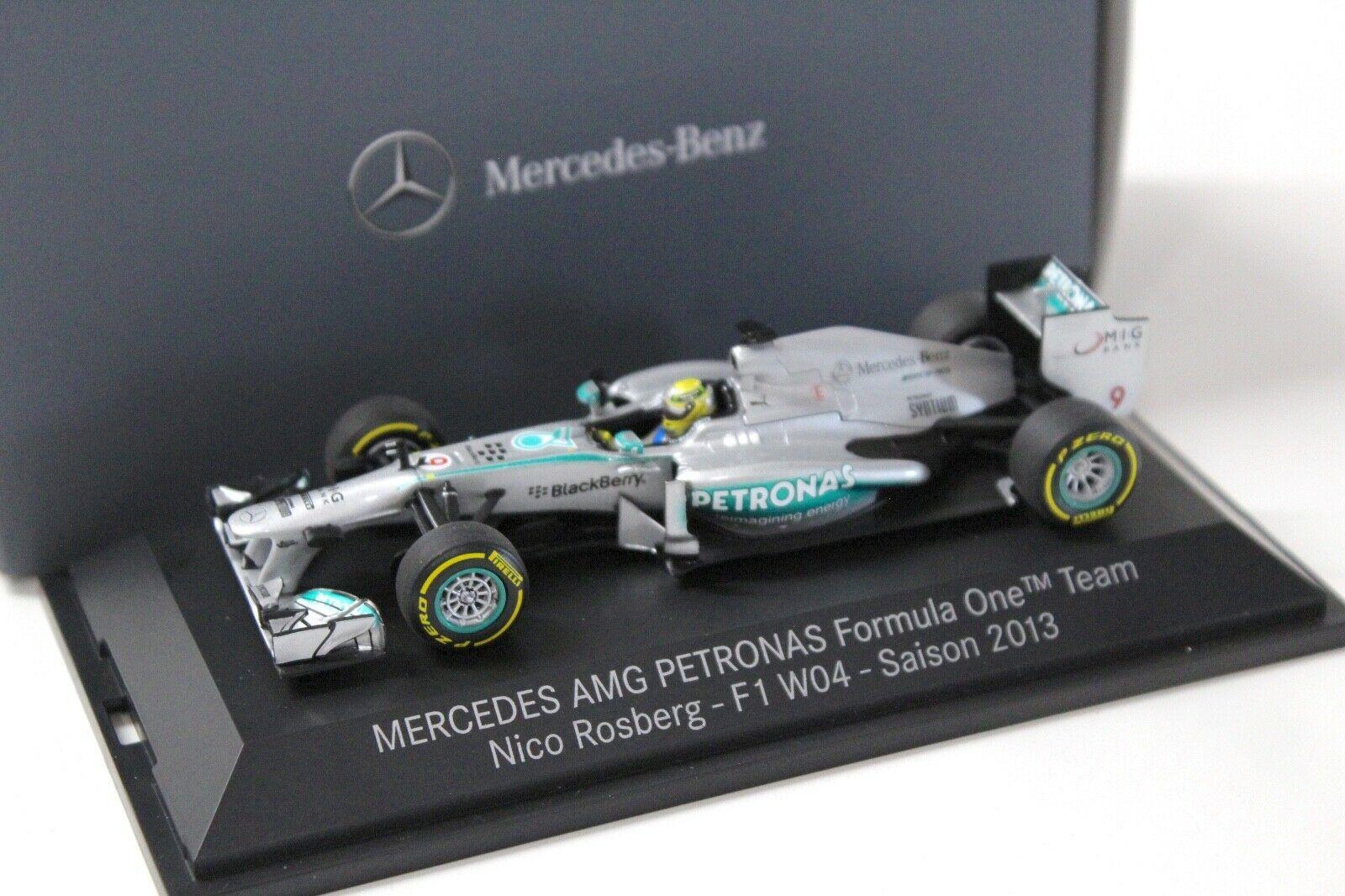 1:43 Minichamps Mercedes AMG Petronas F1 W04 Rosberg 2013 DEALER VERSION