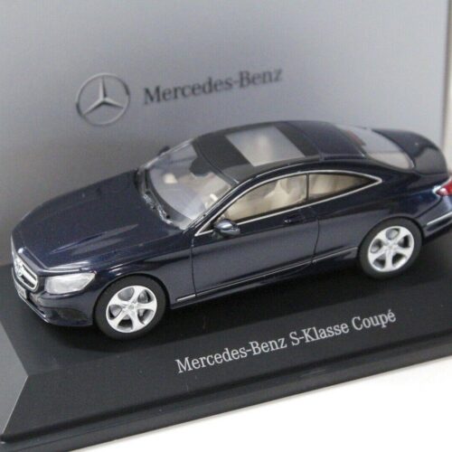 1:43 Kyosho Mercedes S-Klasse Coupe blue DEALER VERSION