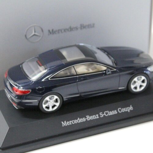 1:43 Kyosho Mercedes S-Klasse Coupe blue DEALER VERSION