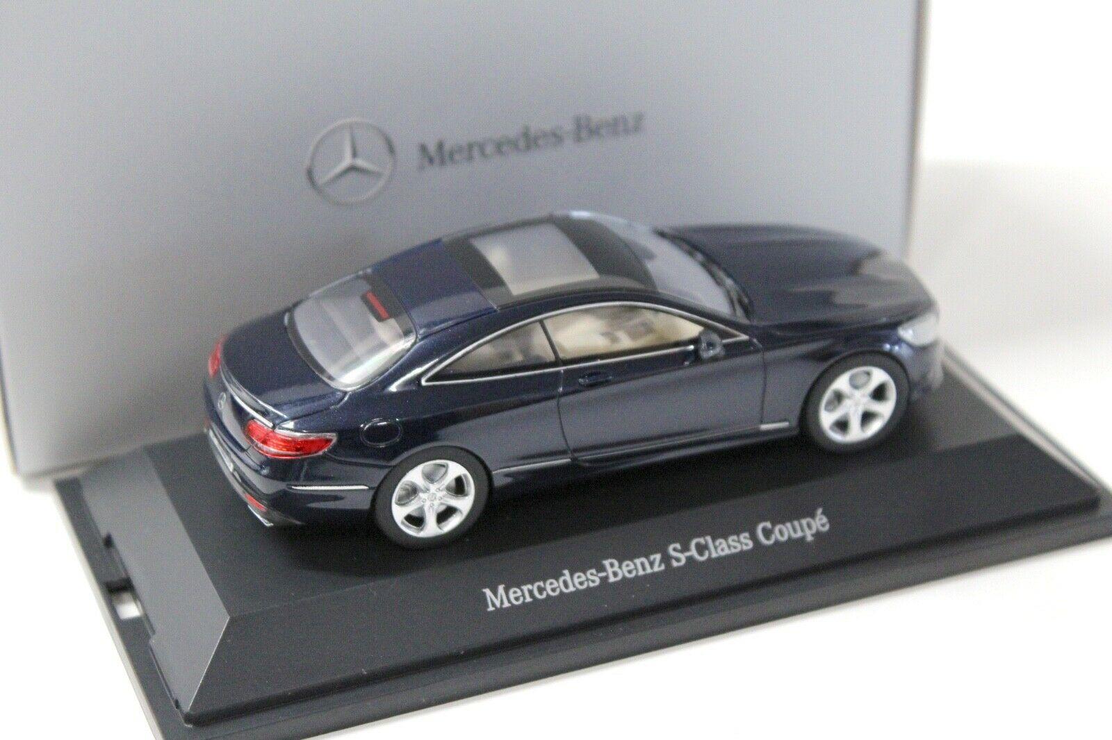 1:43 Kyosho Mercedes S-Klasse Coupe blue DEALER VERSION