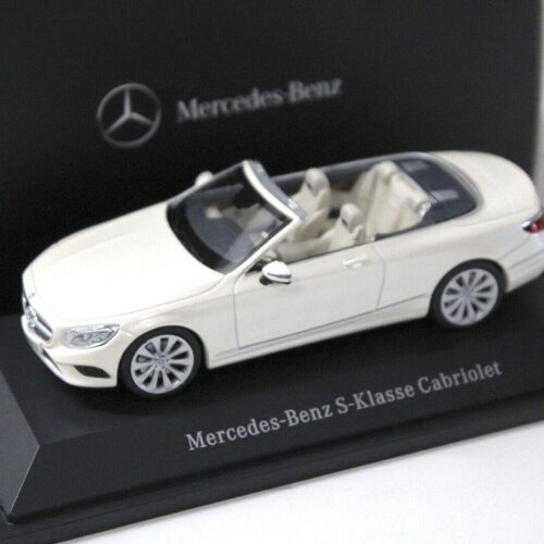 1:43 Kyosho Mercedes S-Klasse Cabriolet white DEALER VERSION