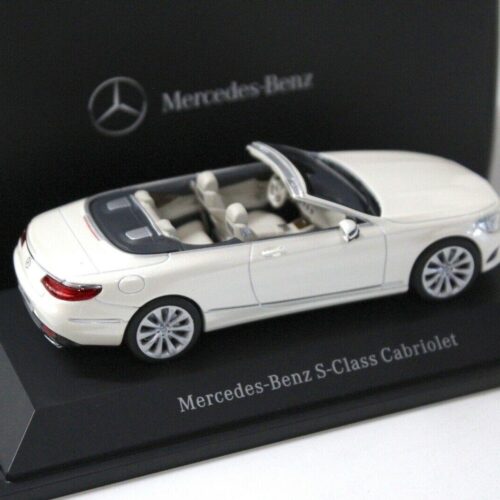 1:43 Kyosho Mercedes S-Klasse Cabriolet white DEALER VERSION
