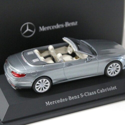 1:43 Kyosho Mercedes S-Klasse Cabriolet grey DEALER VERSION