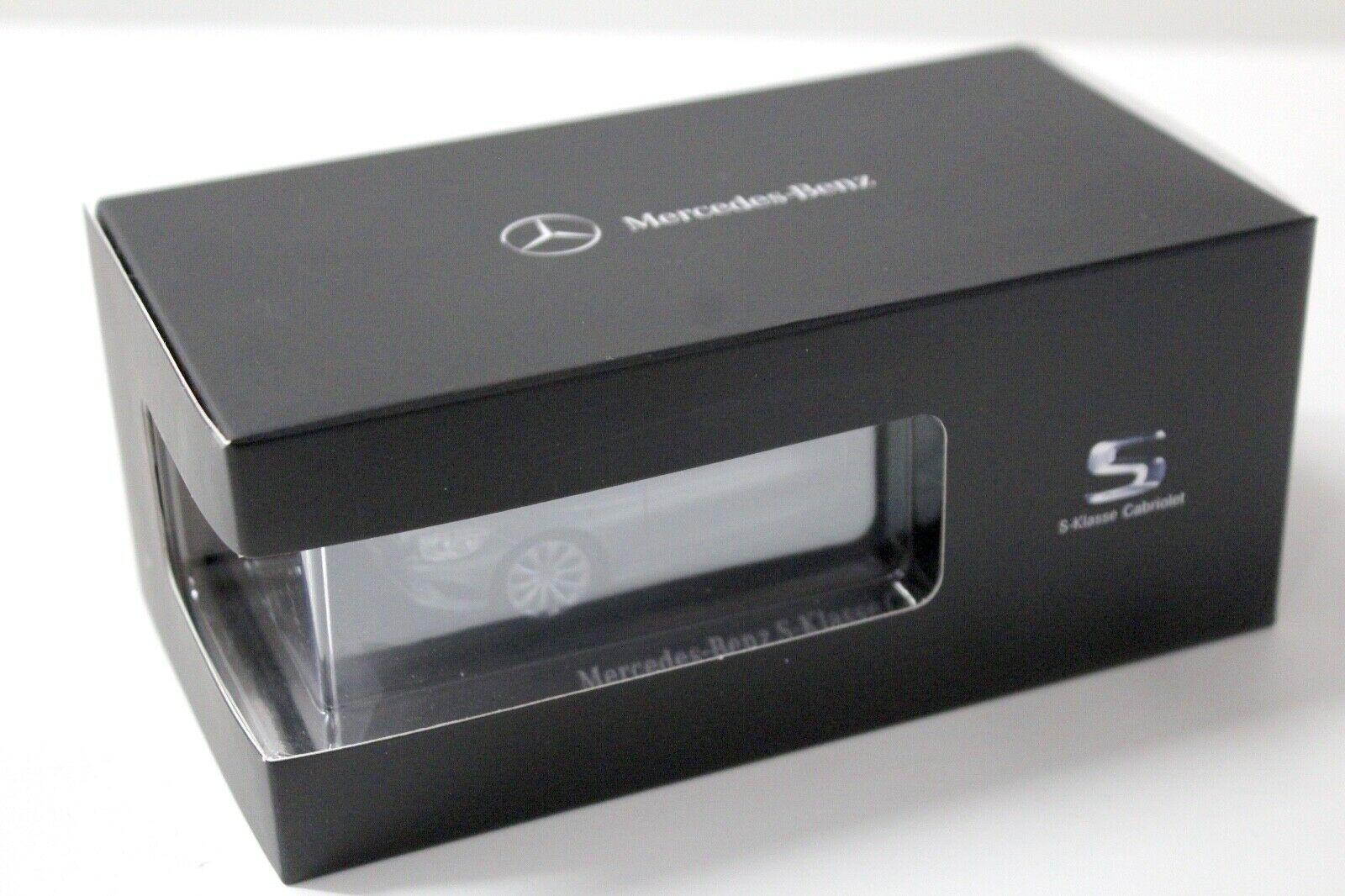 1:43 Kyosho Mercedes S-Klasse Cabriolet grey DEALER VERSION