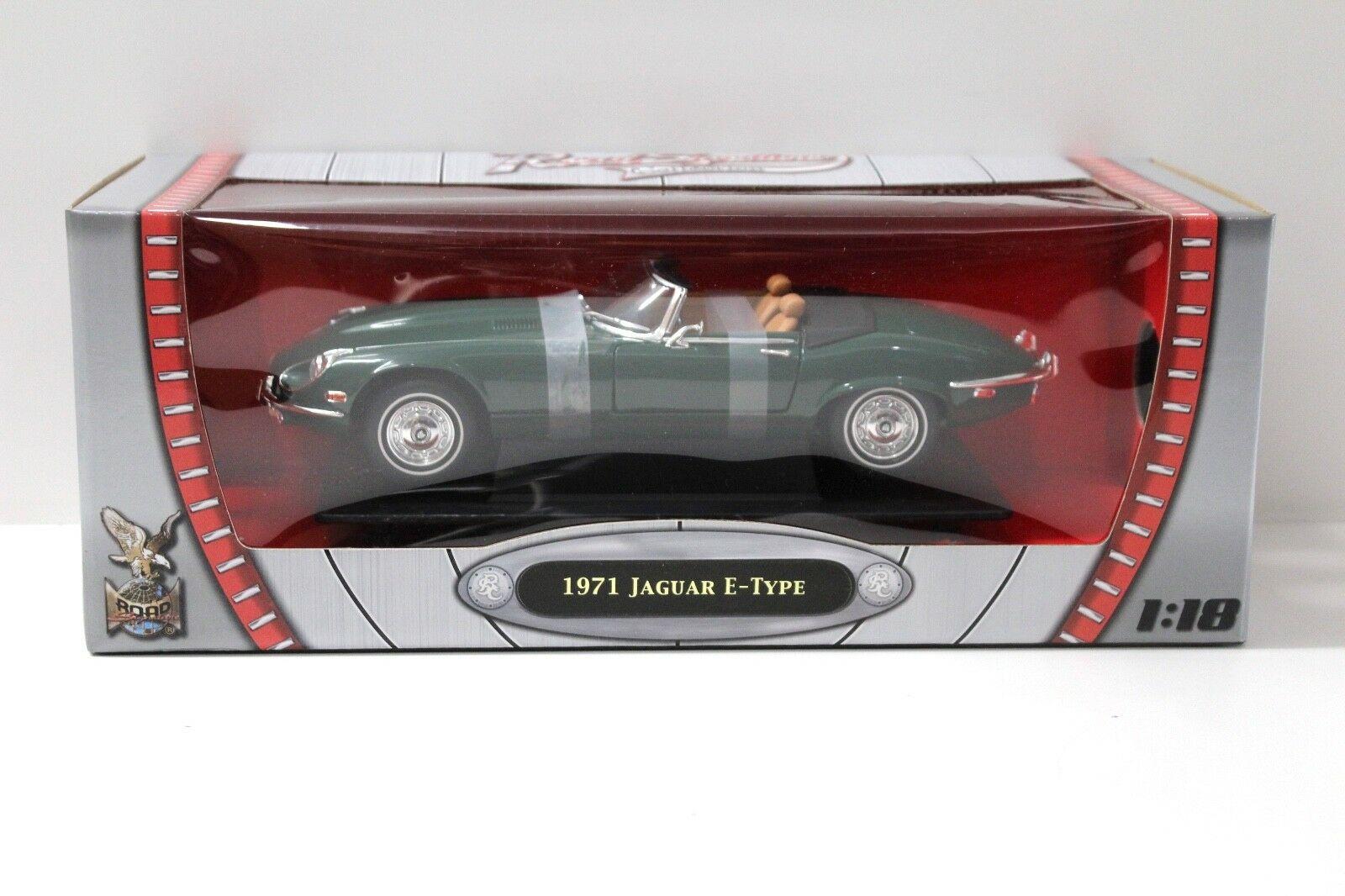 1:18 Road Signature Jaguar E-Type Roadster 1971 green