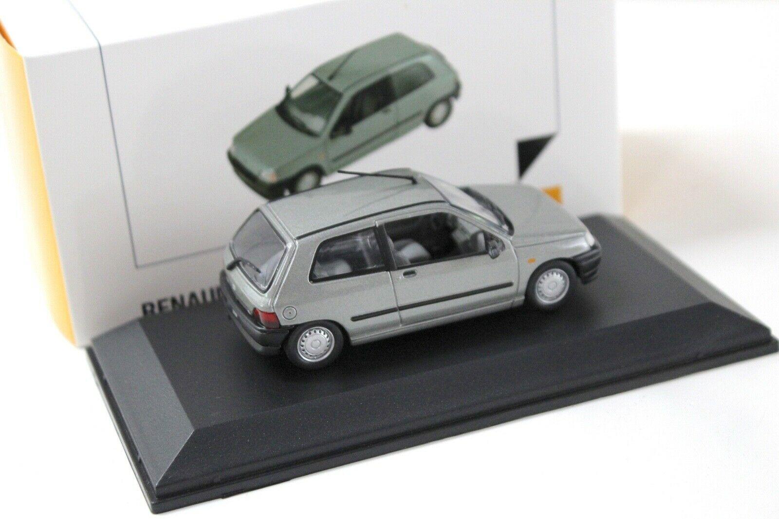 1:43 Norev Renault Clio Phase1 grey 1990 DEALER VERSION