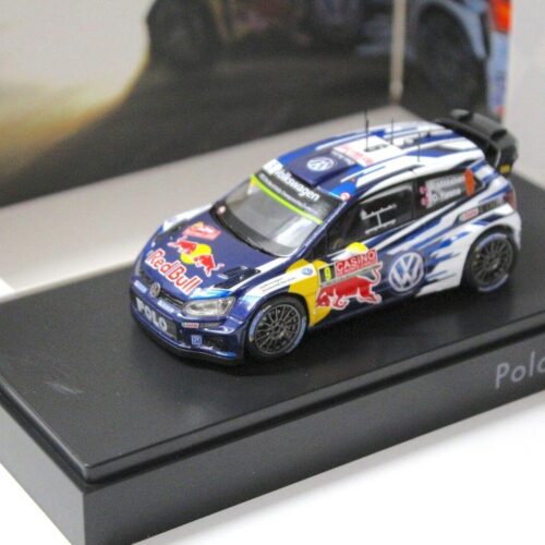 1:43 Spark VW Polo R WRC Rally 2015 Red Bull #9 Floene