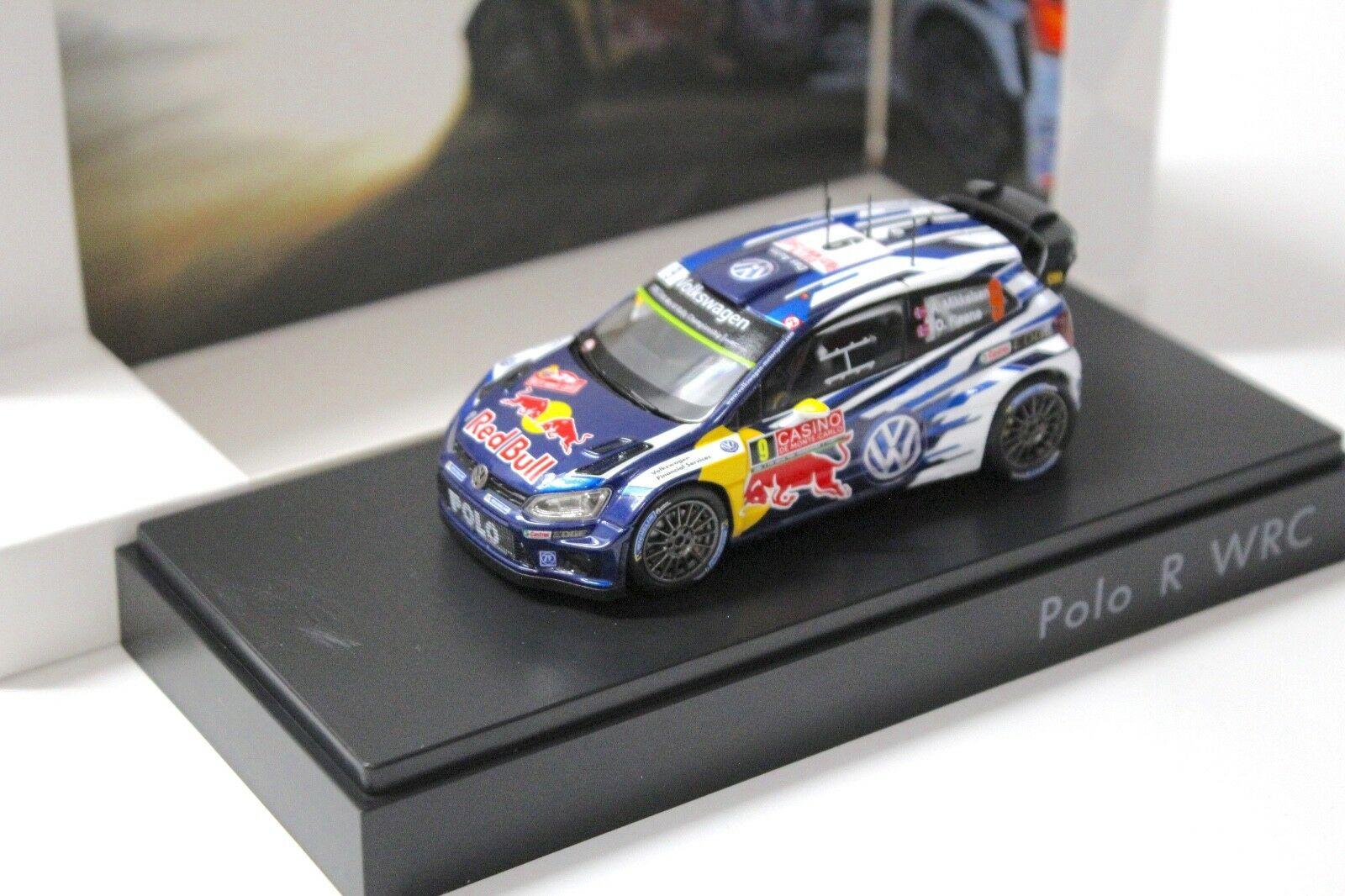 1:43 Spark VW Polo R WRC Rally 2015 Red Bull #9 Floene